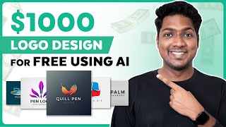 How to Get a 1000 Logo Design for FREE Using AI [upl. by Airotel]