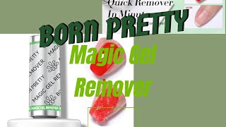 Born Pretty Magic Gel Remover DOES IT WORK on ACRYLIC TOO🤔 bornprettyofficial explore nails [upl. by Nnahaid]