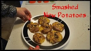 Easy Smashed Potatoes  Oven Baked amp Crispy [upl. by Drucy]