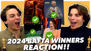 2024 BAFTA Winners REACTION [upl. by Oigimer]