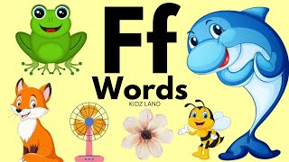 Word Start With Letter Ff F Letter Words Letter F soundPhonics ABC Alphabet nurseryrhymes abcd [upl. by Iney]