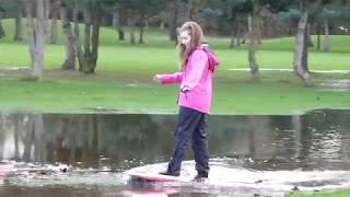 Boogey boarding on Southwood Golf Course [upl. by Sawyere]