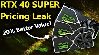 Nvidia RTX 4000 SUPER Pricing Leak Is 20 more Value ENOUGH [upl. by Krysta576]