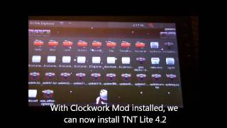 Gtablet Stock  how to install Clockwork Mod and TNT Lite 424 [upl. by Evangeline]