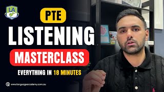 PTE Listening Masterclass 2024  Proven Tips Tricks Secrets amp Templates  Language Academy [upl. by Satsok]