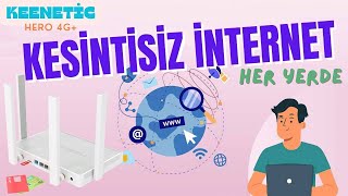 HER YERDE KESİNTİSİZ İNTERNETE BAĞLANMAK  KEENETIC HERO 4G MODEMROUTER [upl. by Ronnoc]