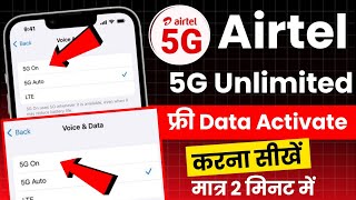 Airtel me free 5g activate kaise kare  Airtel me 5g activate kaise kare 2024  how to activate 5g [upl. by Yelnik70]