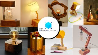 30 Woodworking Desk Lamps Ideas  30 Woodworking Desk Lamps DIY Projects [upl. by Orlosky]