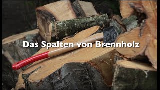 Brennholz hacken  So geht es richtig [upl. by Aillij668]