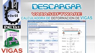 vaxasoftware Calculadora de deformación de vigas [upl. by Orag]