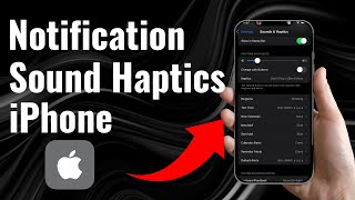 How to Change Default Notification Sound and Haptics on iPhone iOS 17 [upl. by Aicenaj]