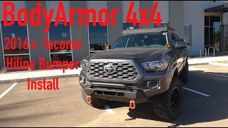 Body Armor 4x4 Hiline Bumper Install [upl. by Ayeka]