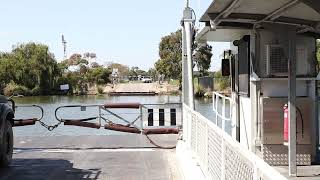 Ferry crossing the River Murray Wellington South Australia [upl. by Susumu]