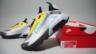 Nike Air Max 2090 White Black Speed Yellow CT1091100 [upl. by Ariana]