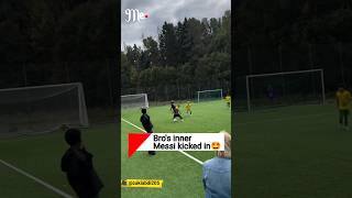 That footwork 😮‍💨 FootballHighlights GoalOfTheDay SoccerSkills FootballSkills MessiMagic [upl. by Eetsim]