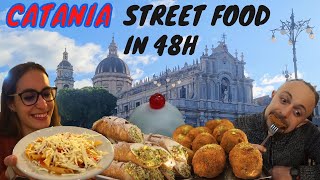 COSA MANGIARE A CATANIA IN 48H  TUTTO LO STREET FOOD CATANESE [upl. by Lennaj]