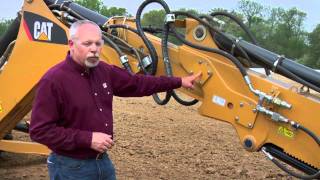 Cat® E Series Backhoe Loader  Adjust Digging Precision E Stick [upl. by Virge993]