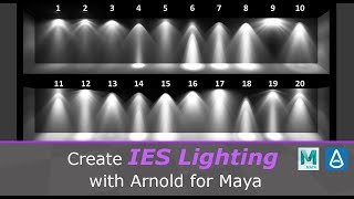 How to use Mayas Photometric and IES Lights [upl. by Lamahj376]