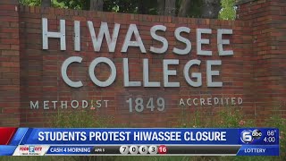 Students protest Hiwassee College closure [upl. by Bel]