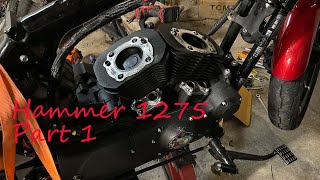 Installing Hammer Performance 1275 Kit on my Sportster Part 1 [upl. by Aiset245]