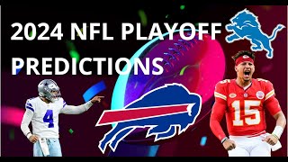 2024 NFL PLAYOFF PREDICTIONS [upl. by Cyprian]