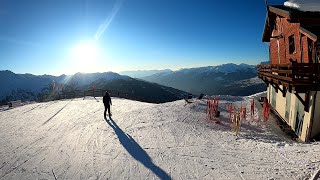 Ski Les Arcs  Vallandry  AIGLE  Bluebird Skiing [upl. by Nahtad533]