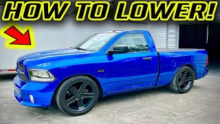 Lowering a RAM 1500 Pickup Truck [upl. by Ribble785]