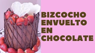 Bizcocho de Chocolate Envuelto en Chocolate [upl. by Acira]