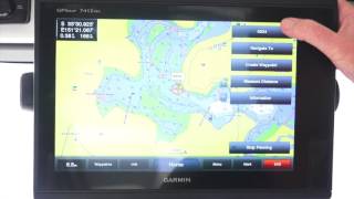 Garmin Marine How to enter a waypoint [upl. by Gifferd]