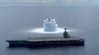 Navys Full Ship Shock Trials Watch the explosive event here [upl. by Nauj]