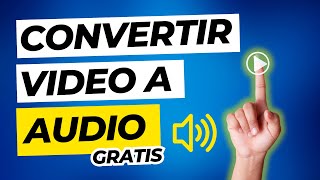 Cómo Convertir VIDEO a AUDIO MP3 WAV Gratis y sin programas [upl. by Cioban803]