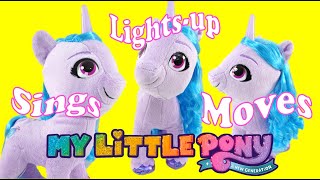 My Little Pony Dance Sing and Glow Izzy Moonbow Plush Toy [upl. by Htebharas823]