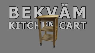 How to build  Ikea BEKVÄM Kitchen Cart Assembly Put It Together [upl. by Naggem]