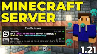 How To Make a Minecraft Server 121 [upl. by Yellas]