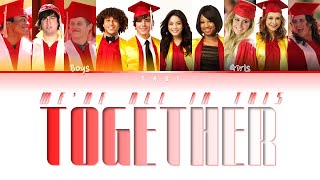 High School Musical 3  Were All In This Together Graduation Mix Colorcoded lyrics wEngKor [upl. by Oregolac]