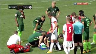 Abdelhak Nouri hartaanval Ajax vs werden Bremen [upl. by Nnyliak72]