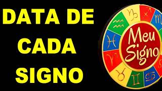 🔴 SIGNOS DE CADA MÊS DATAS DE CADA SIGNO DESCUBRA O SEU [upl. by Enerahs997]