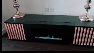 Carmen TV stand Fireplace with real flames [upl. by Cut560]