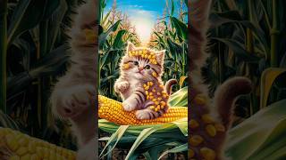 Corn Kitten 😸 🌽 cat catlover cute kitten [upl. by Cybill]