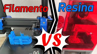 Impresora 3D resina vs filamento ¿Cual mejor  COMPARATIVA [upl. by Paton730]