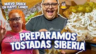 Así preparamos LAS TOSTADAS TIPO SIBERIA y un SNACK SORPRESA  Luisito Delgadoo [upl. by Derraj]