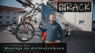 PUSHrack  Fahrradträger an Airlineschienen montieren [upl. by Riesman]