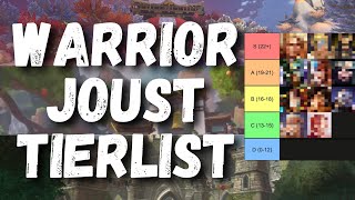 Smite Warrior Joust Tier List  Season 8 amp Beyond [upl. by Oah117]