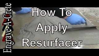 How to Apply Mantello Resurfacer with a Hard Trowel [upl. by Hereld]