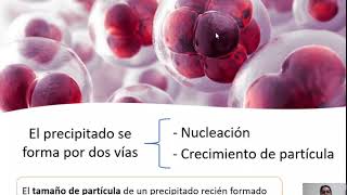 Gravimetría nucleación vrs crecimiento de partícula [upl. by Drallim]