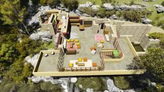 Fallingwater 3D House by Frank Lloyd Wright [upl. by Lawrence503]