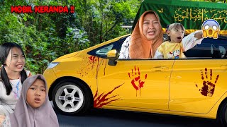 MAMAH BAYI LUCU DICULIK MOBIL BERHANTU PEMBAWA KERANDA [upl. by Atterg82]