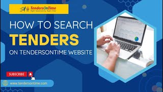 How to Search Tenders on Tendersontime Website [upl. by Anitnuahs590]