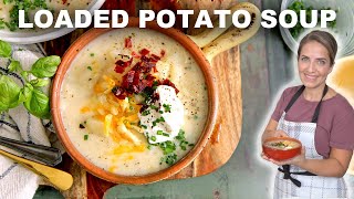 Loaded Potato Soup  Quick amp Easy Recipe [upl. by Nissie326]