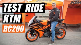 TEST RIDE 067 RÁPIDO  NUEVA KTM RC 200 ABS  KTM PERÚ  SOCOPUR  CARLOS PALOMINO [upl. by Rocca35]